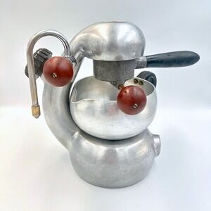 Vintage Atomic Brevetti Robbiati Milano Italy Stovetop Espresso Coffee Maker 50s